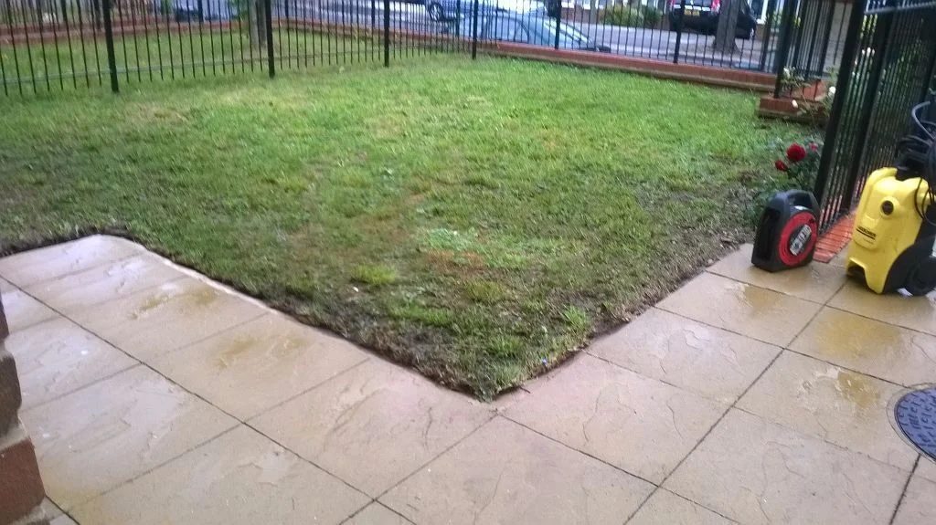 Pressure washer set up on site